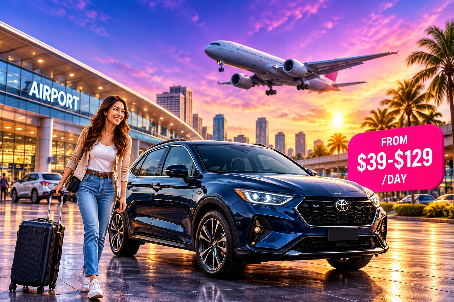 New high-resolution airport rental image